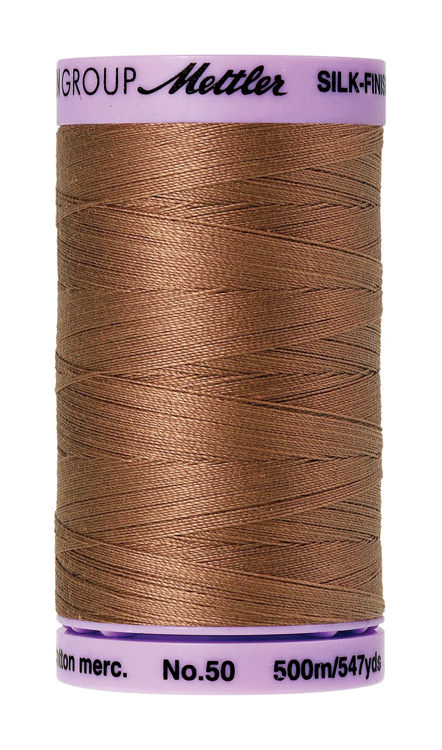 Silk-finish 50wt Solid Cotton Thread 547yd Walnut