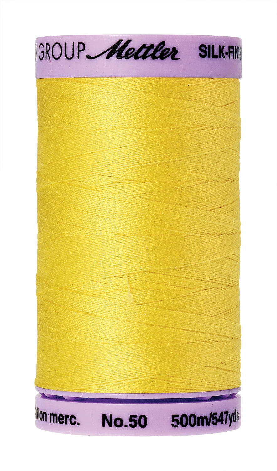 Silk-finish 50wt Solid Cotton Thread 547yd Lemon Zest