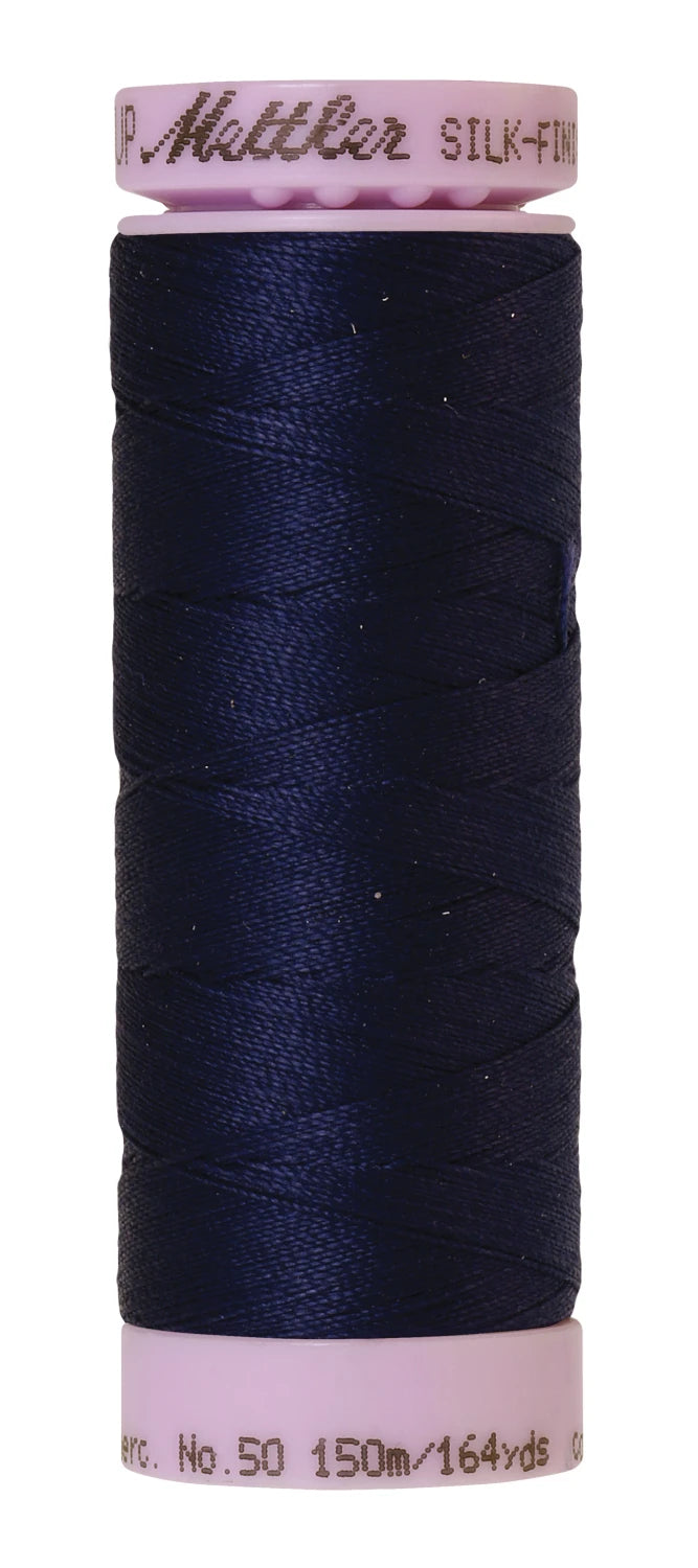Silk-finish 50wt Solid Cotton 164yd Dark Indigo