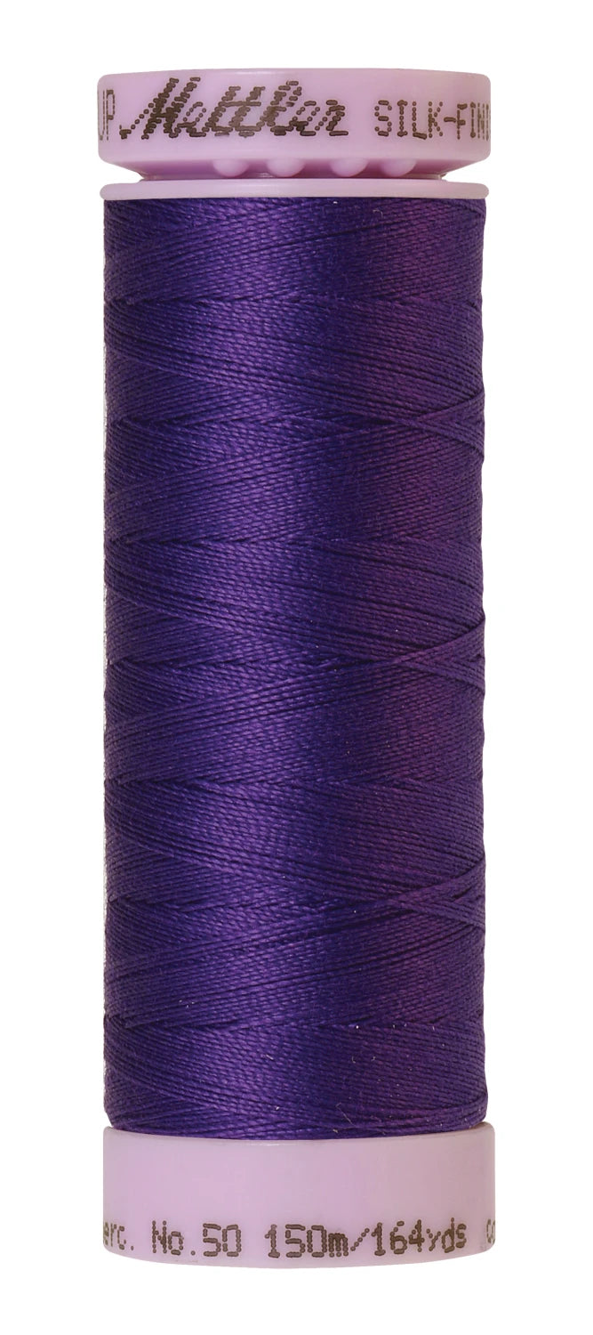 Silk-finish 50wt Solid Cotton 164yd Iris Blue