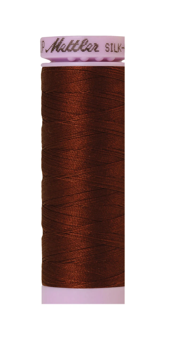 Silk-finish 50wt Solid Cotton 164yd Friar Brown