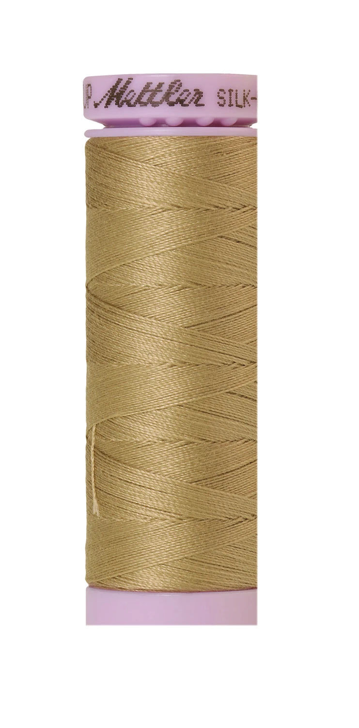 Silk-finish 50wt Solid Cotton 164yd Dark Rattan