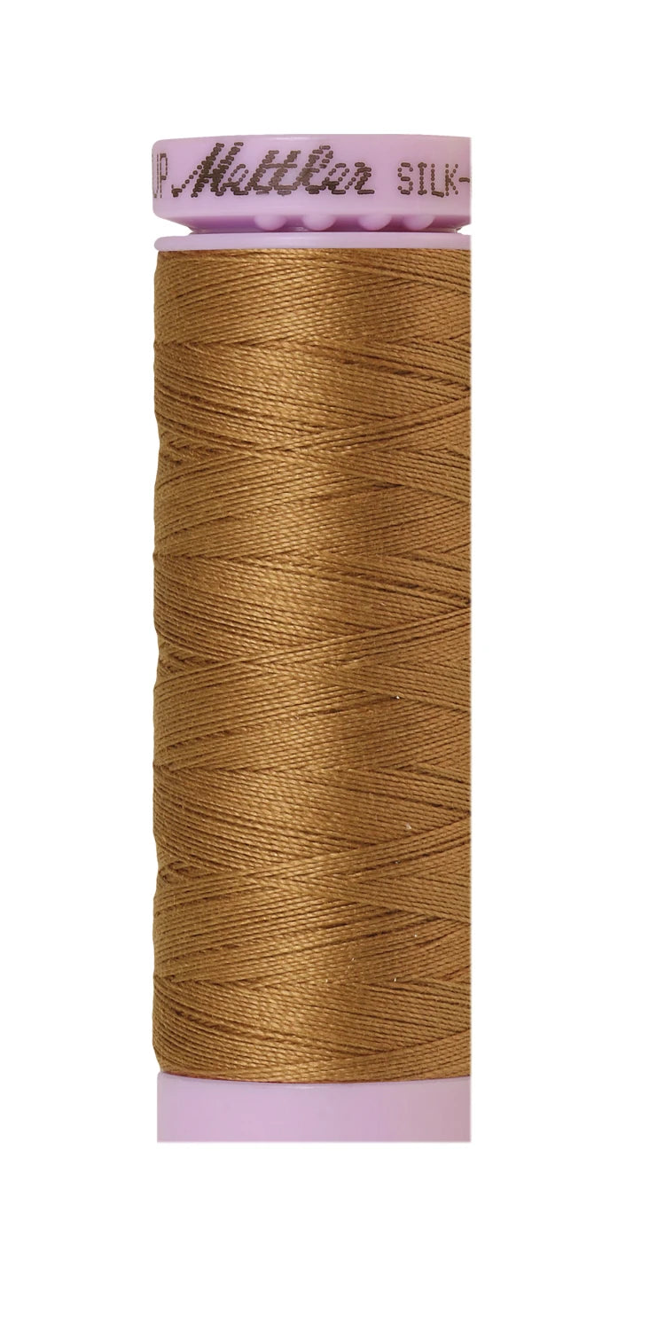 Silk-finish 50wt Solid Cotton 164yd Dark Tan