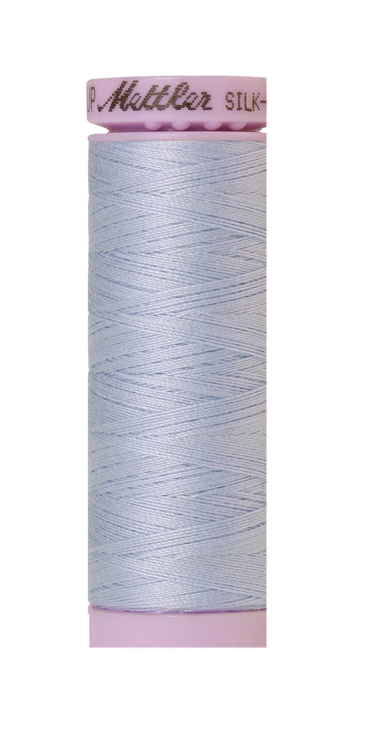 Silk-finish 50wt Solid Cotton 164yd Ice Cap
