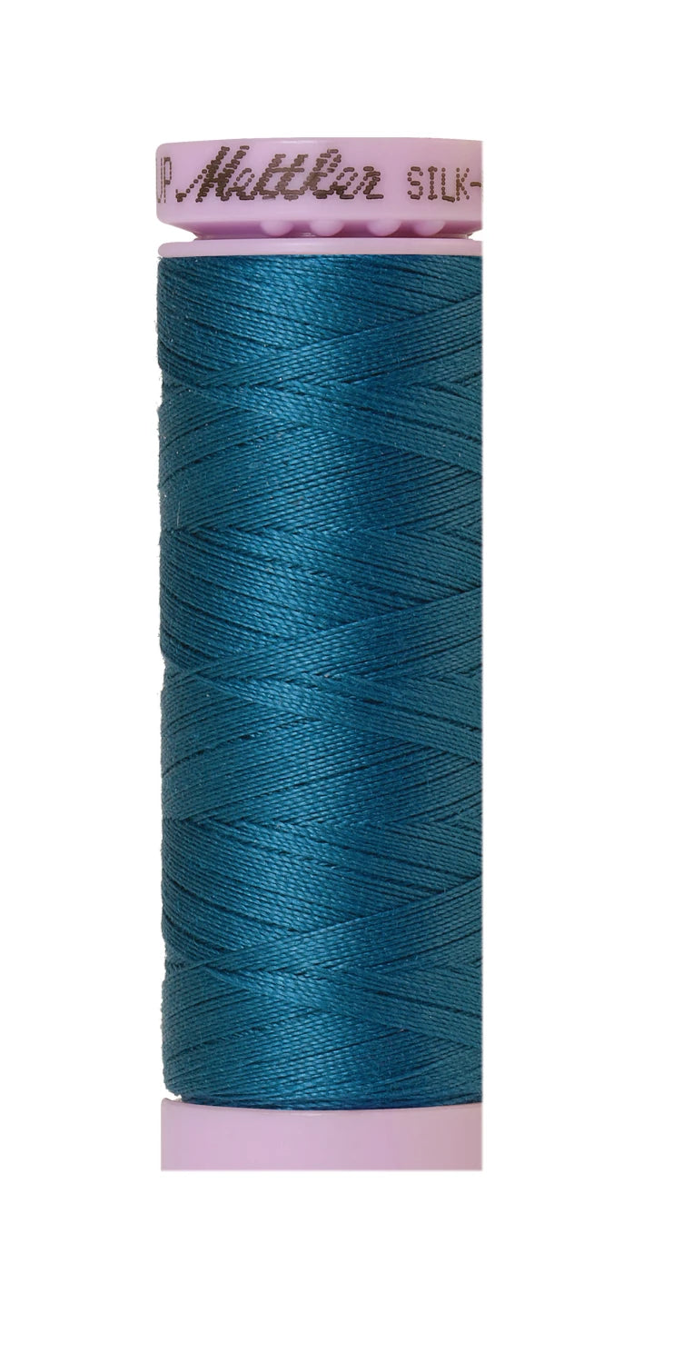 Silk-finish 50wt Solid Cotton 164yd Dark Turquoise