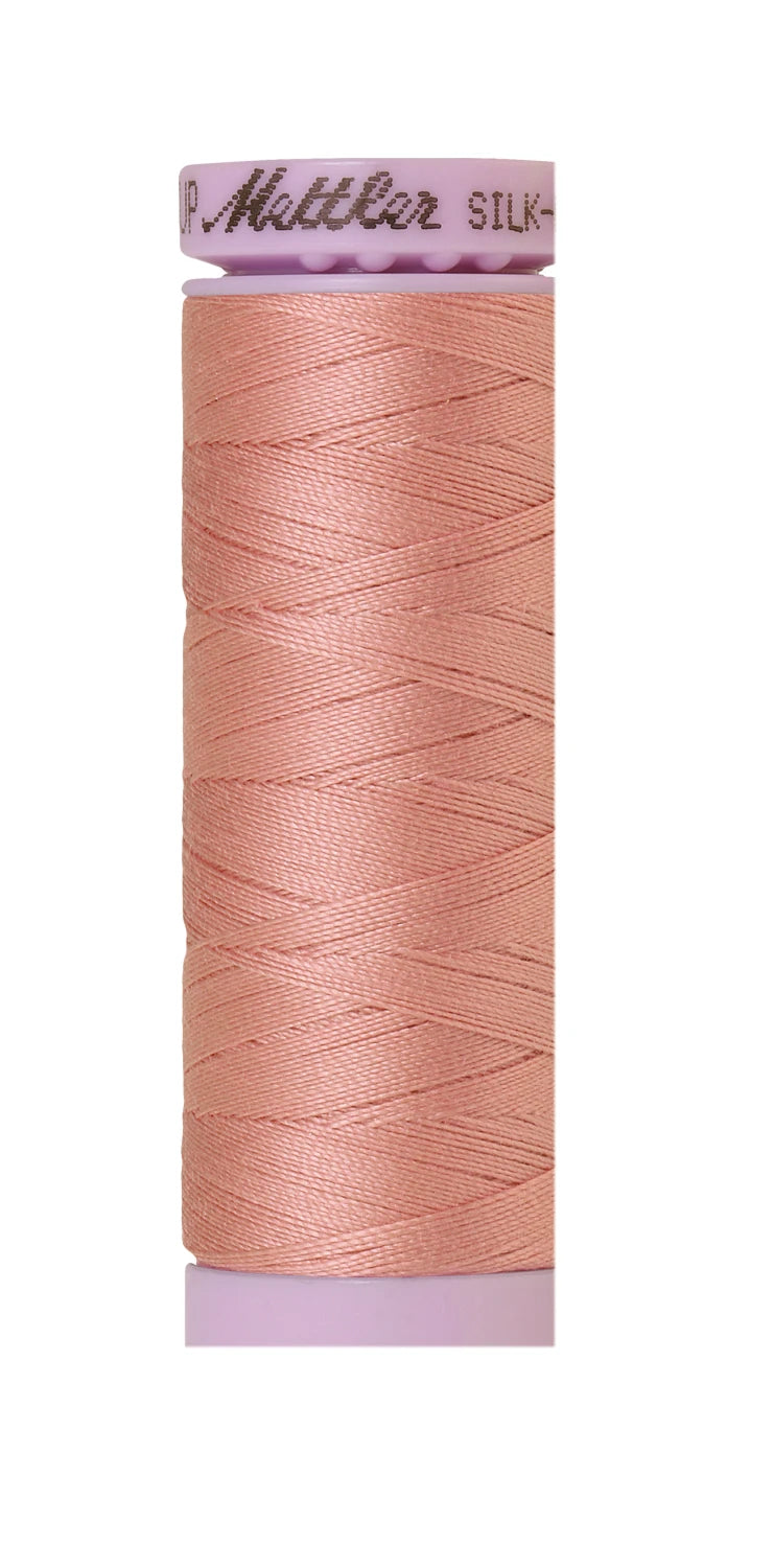 Silk-finish 50wt Solid Cotton 164yd Antique Pink