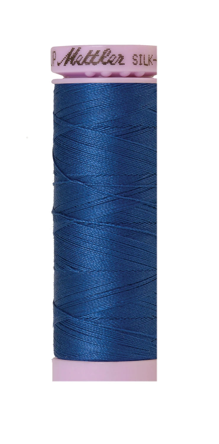 Silk-finish 50wt Solid Cotton 164yd Snorkel Blue