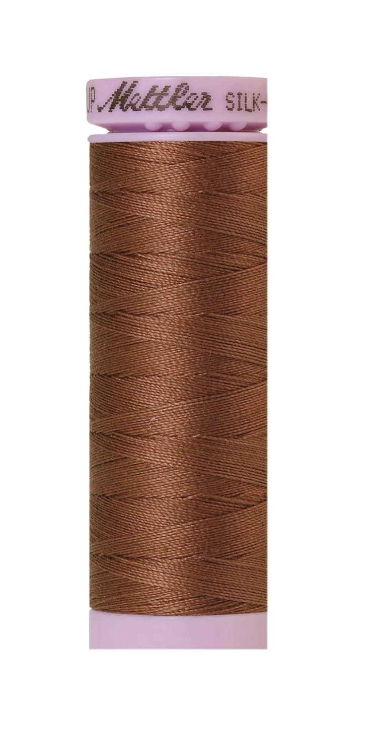 Silk-finish 50wt Solid Cotton 164yd Clove