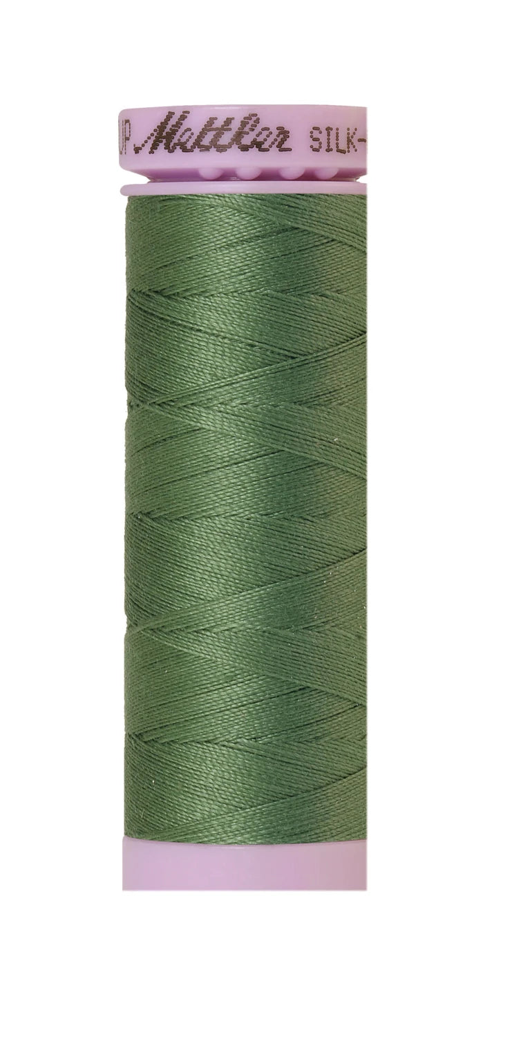 Silk-finish 50wt Solid Cotton 164yd Asparagus