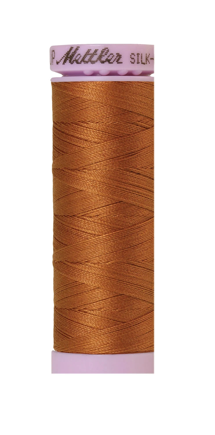 Silk-finish 50wt Solid Cotton 164yd Bronze