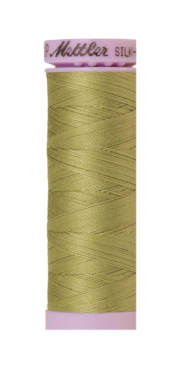 Silk-finish 50wt Solid Cotton 164yd Seaweed