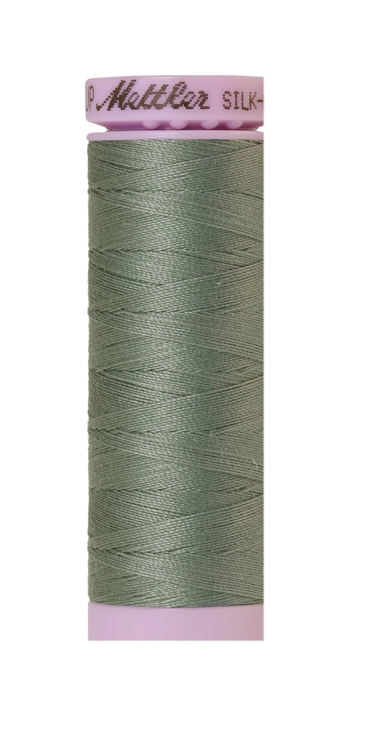 Silk-finish 50wt Solid Cotton 164yd Vintage Blue