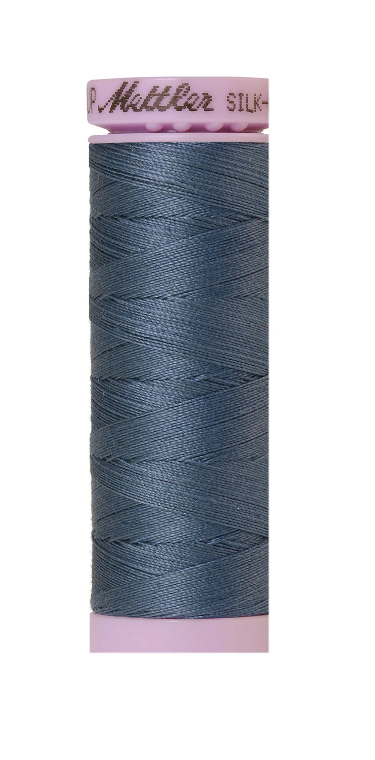 Silk-finish 50wt Solid Cotton 164yd Stormy Sky