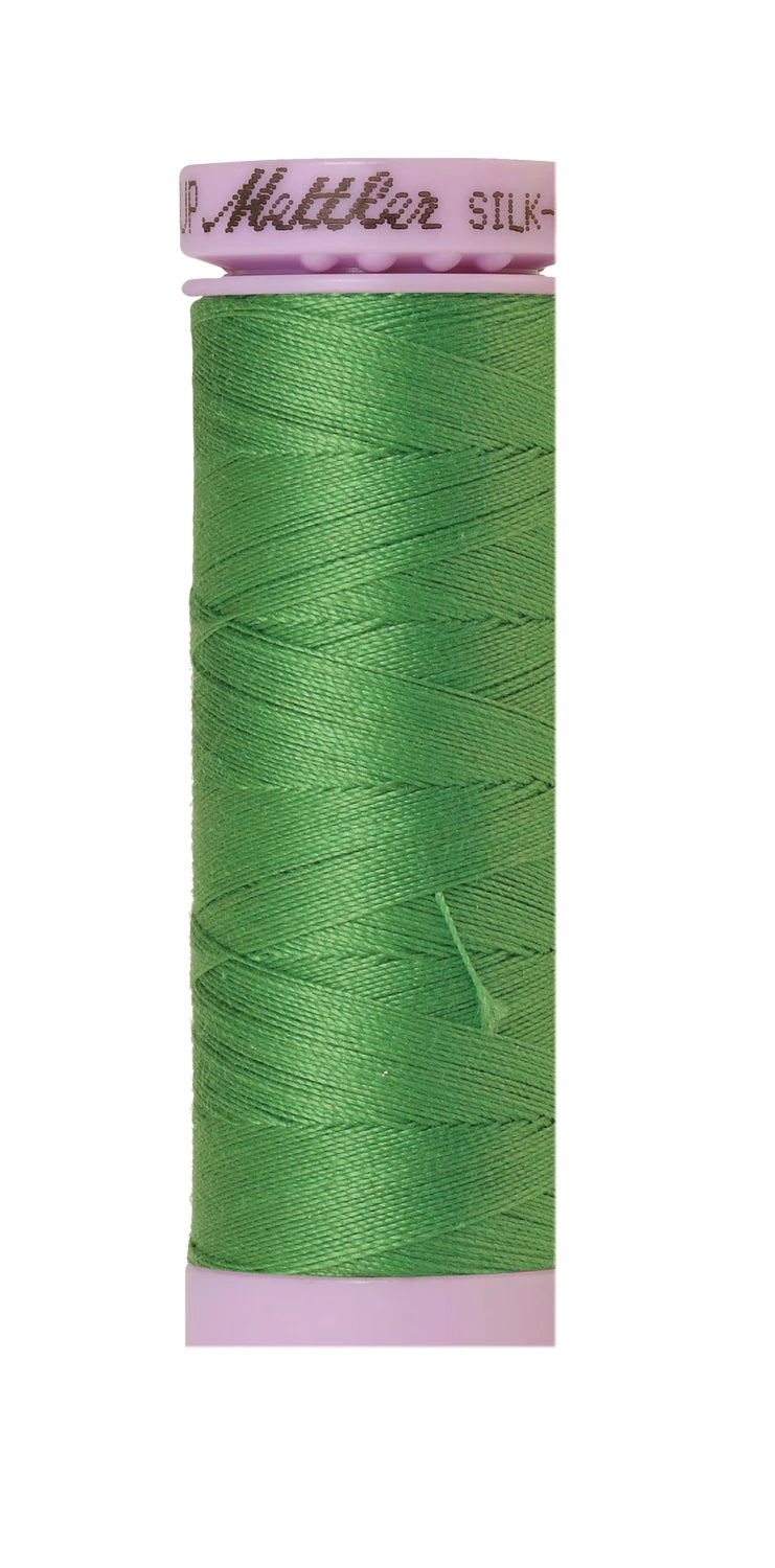 Silk-finish 50wt Solid Cotton 164yd Vibrant Green