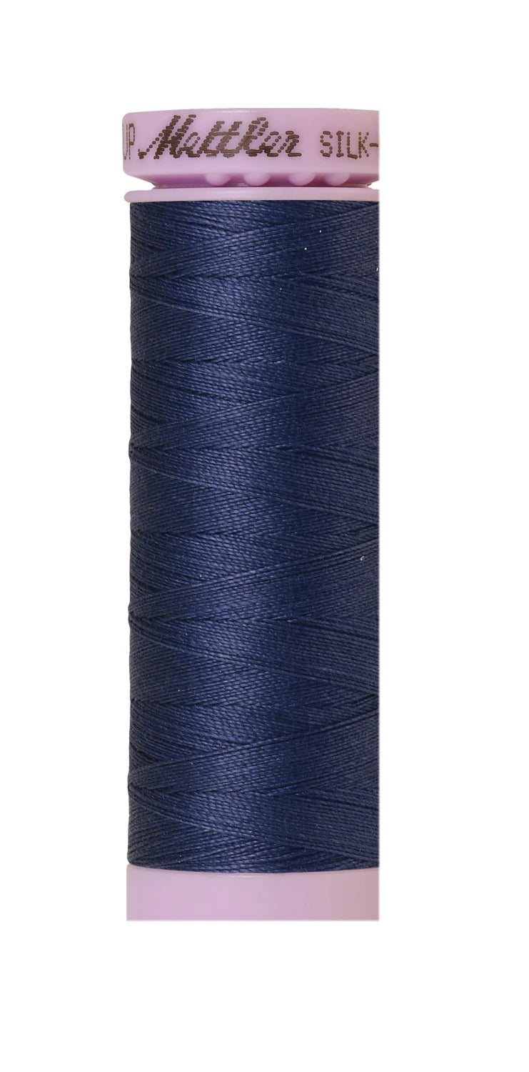 Silk-finish 50wt Solid Cotton 164yd True Navy
