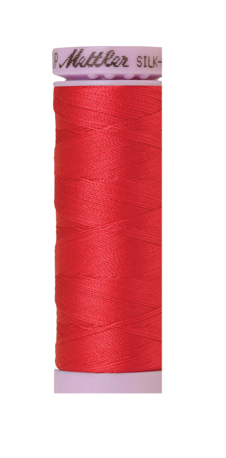 Silk-finish 50wt Solid Cotton 164yd Geranium