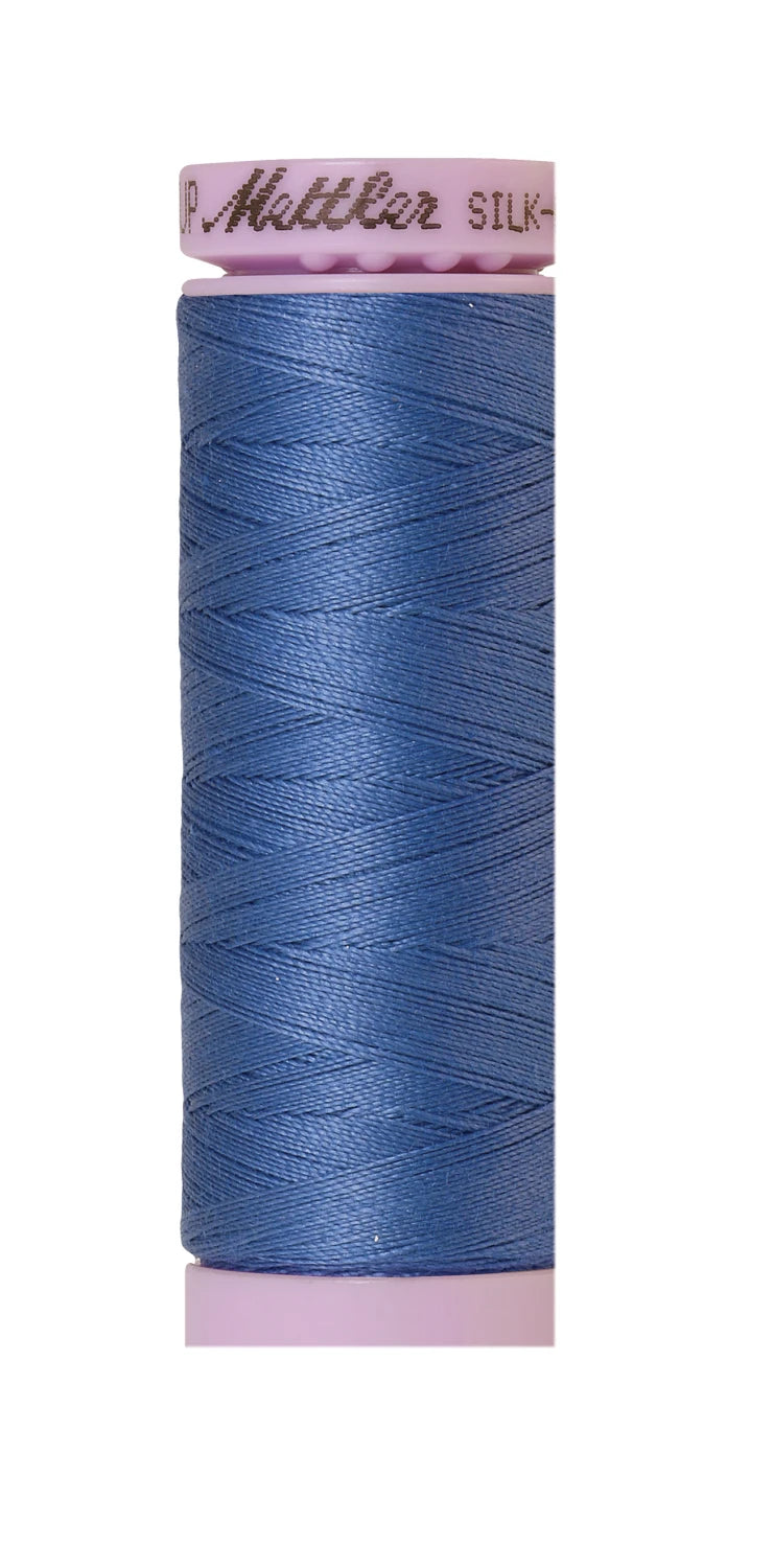 Silk-finish 50wt Solid Cotton 164yd Tufts Blue
