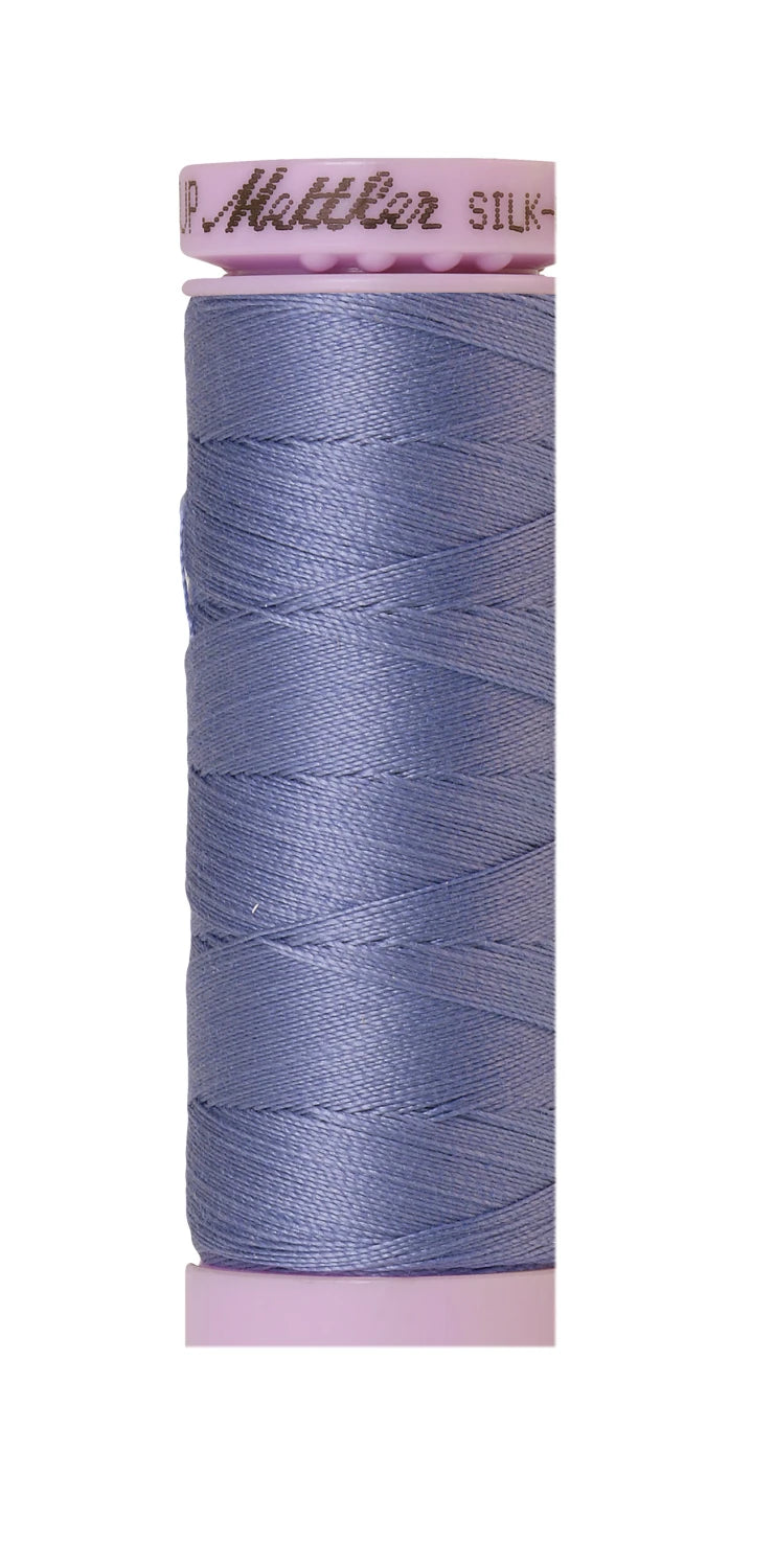Silk-finish 50wt Solid Cotton 164yd Cadet Blue
