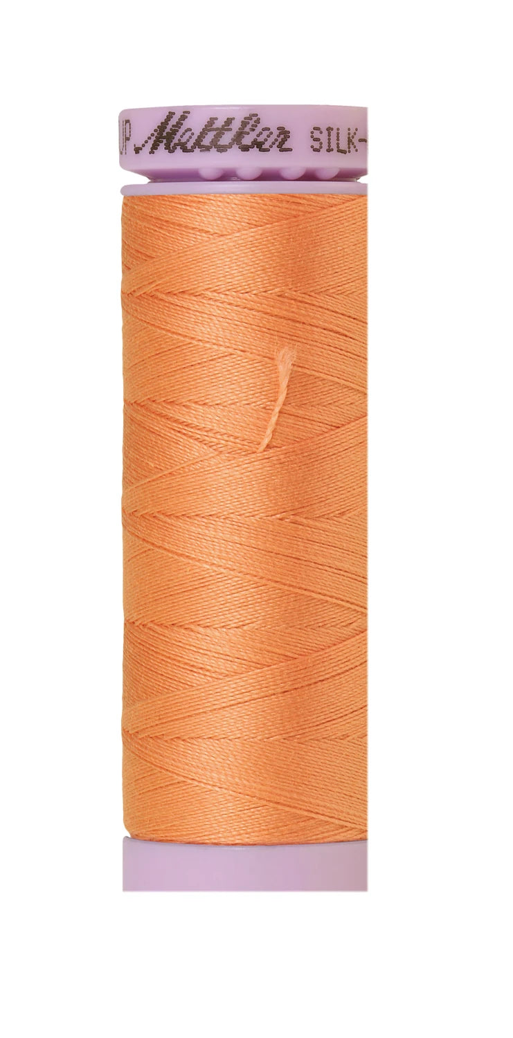 Silk-finish 50wt Solid Cotton 164yd Shell Coral