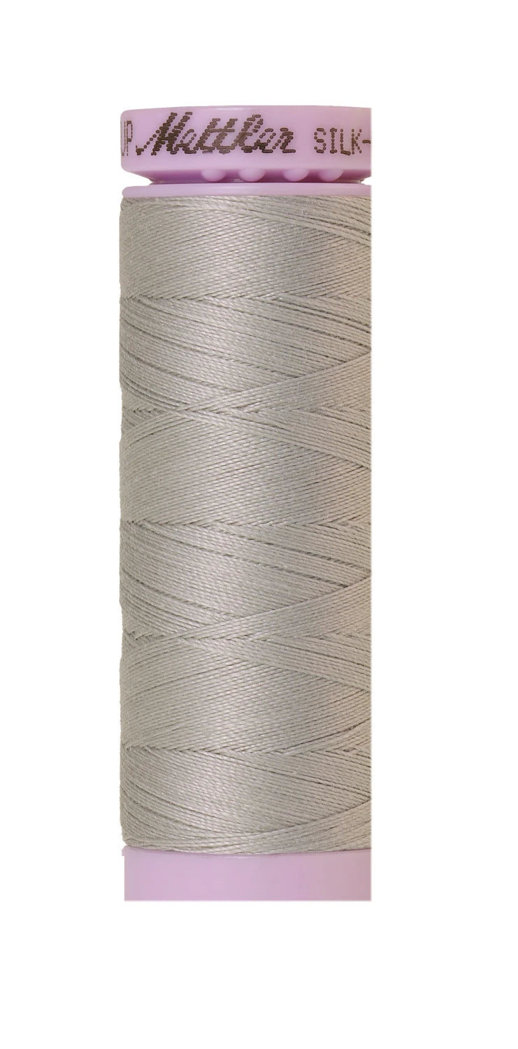 Silk-finish 50wt Solid Cotton 164yd Ash