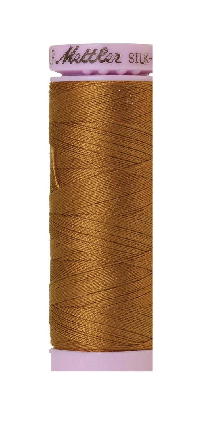 Silk-finish 50wt Solid Cotton 164yd Bronze Brown
