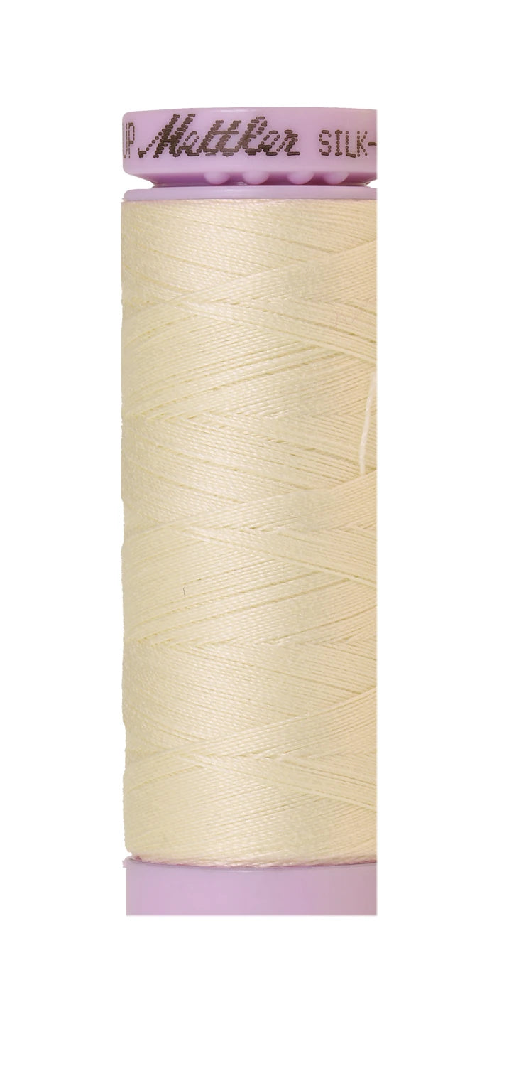 Silk-finish 50wt Solid Cotton 164yd Antique White