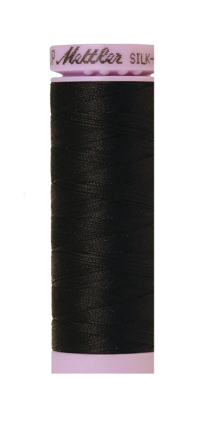 Silk-finish 50wt Solid Cotton 164yd Black