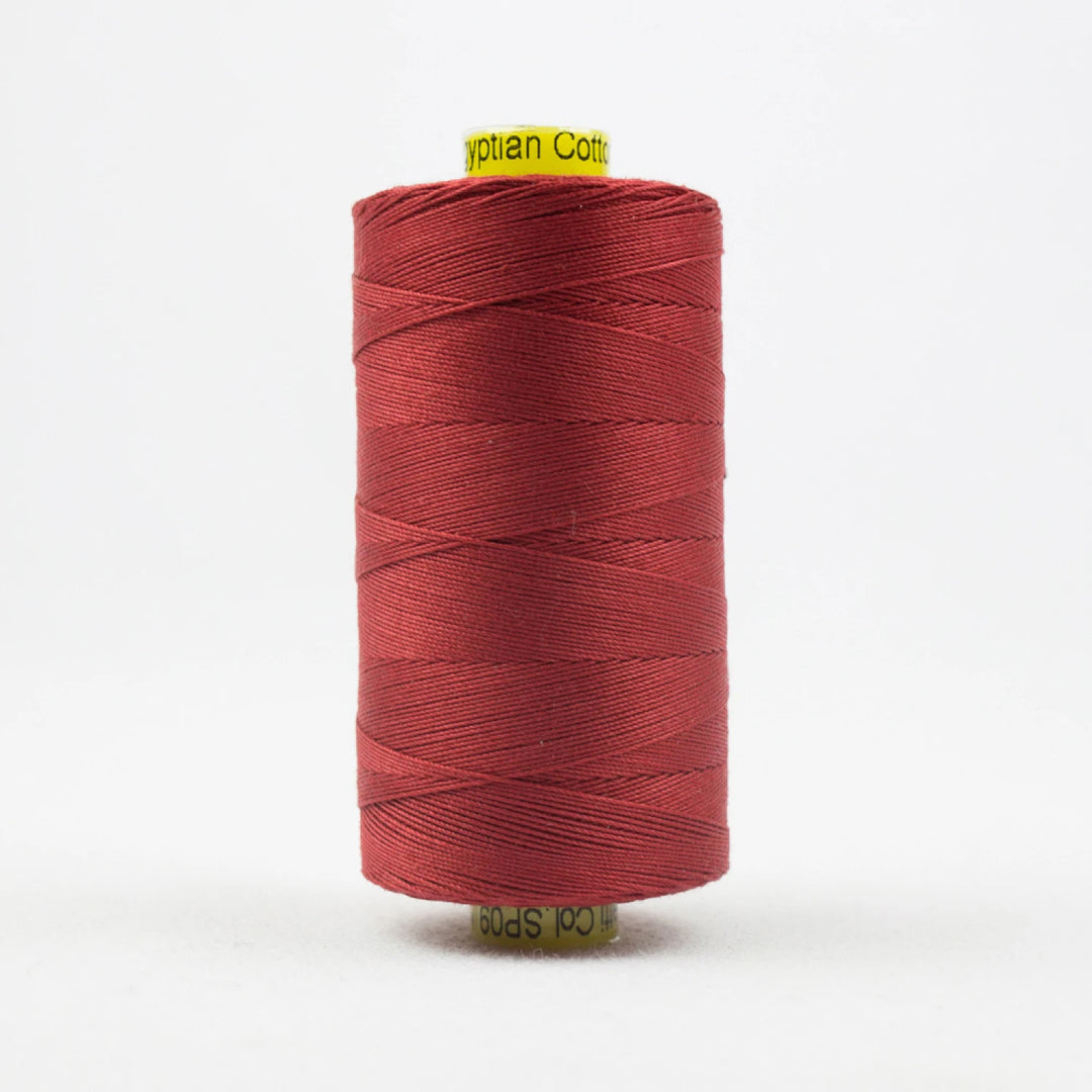Spagetti Solid 12wt Cotton Thread 400m Deep Rich Tomato Red