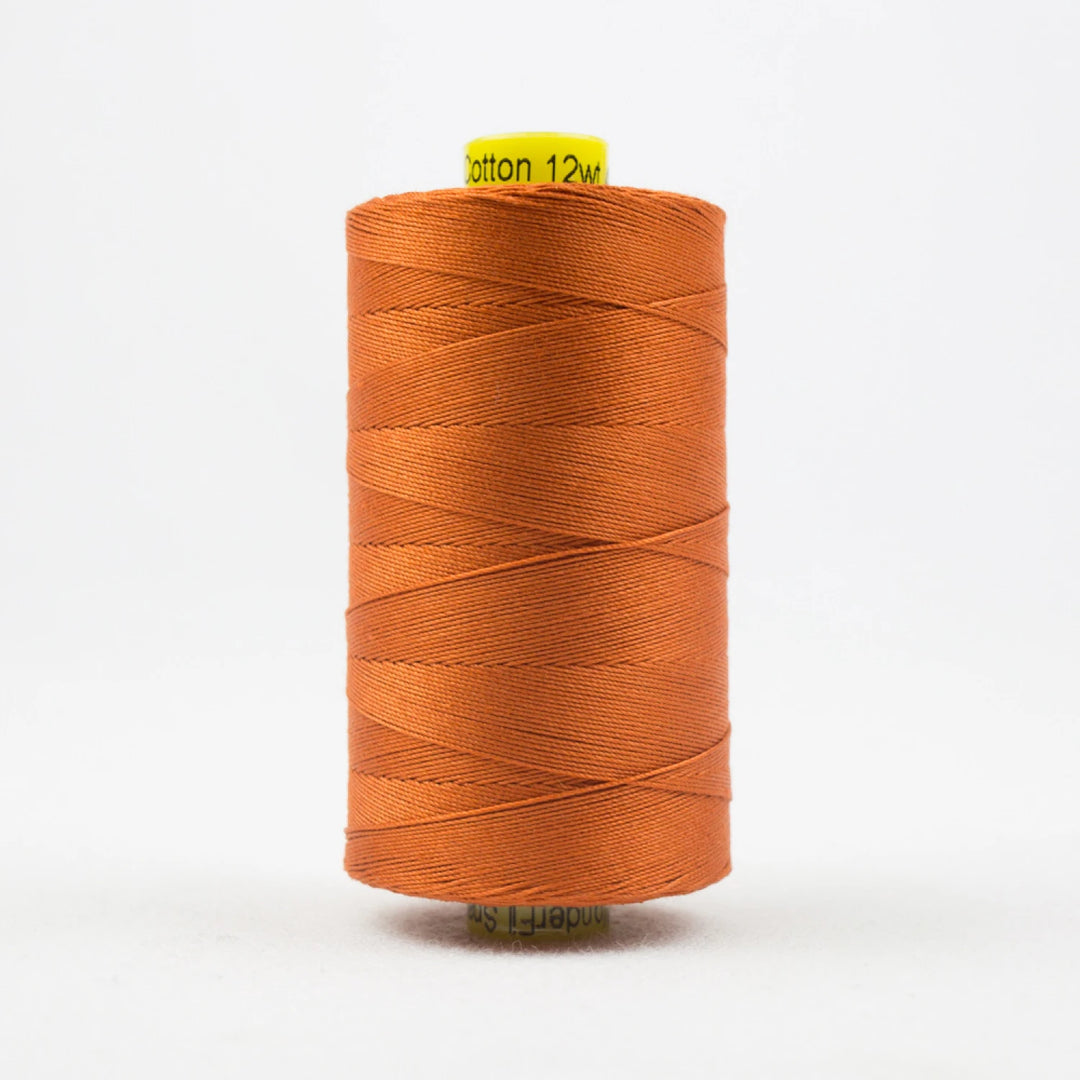 Spagetti Solid 12wt Cotton Thread 400m Dark Pumpkin