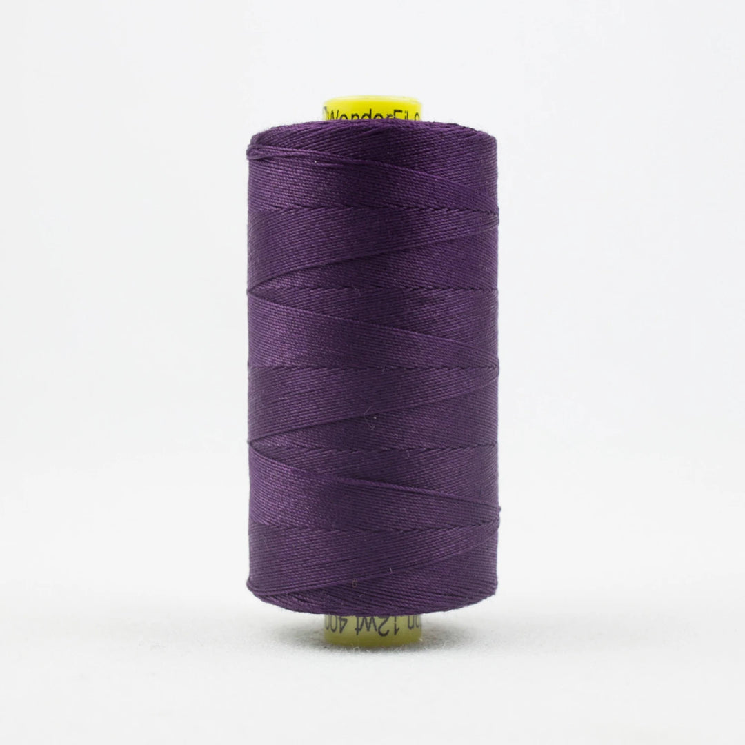 Spagetti Solid 12wt Cotton Thread 400m Eggplant