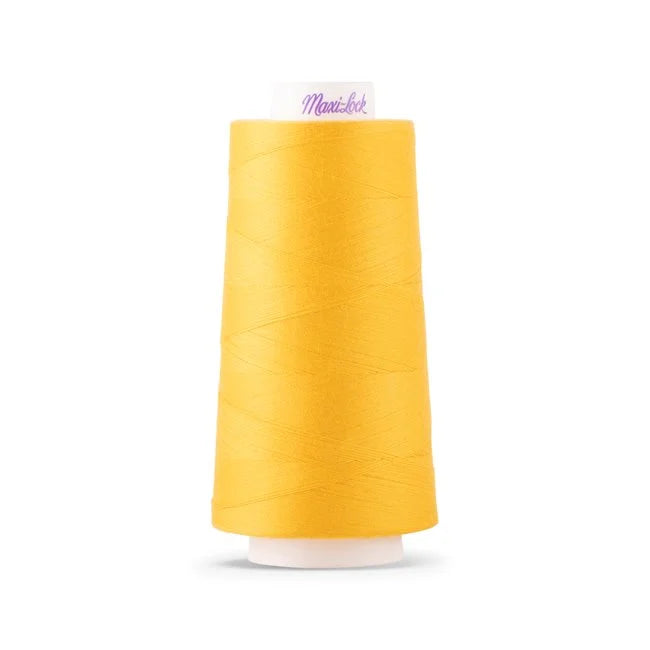 Maxi-lock Polyester Serger 50wt 3000yds Gold