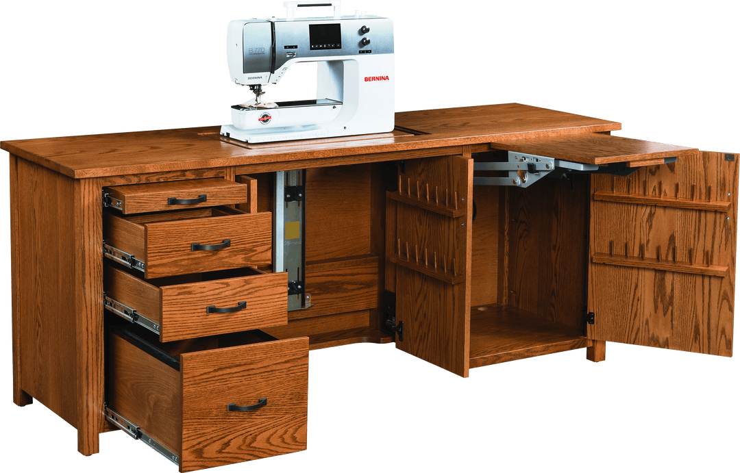 #114 FT Flat Top Sewing Cabinet