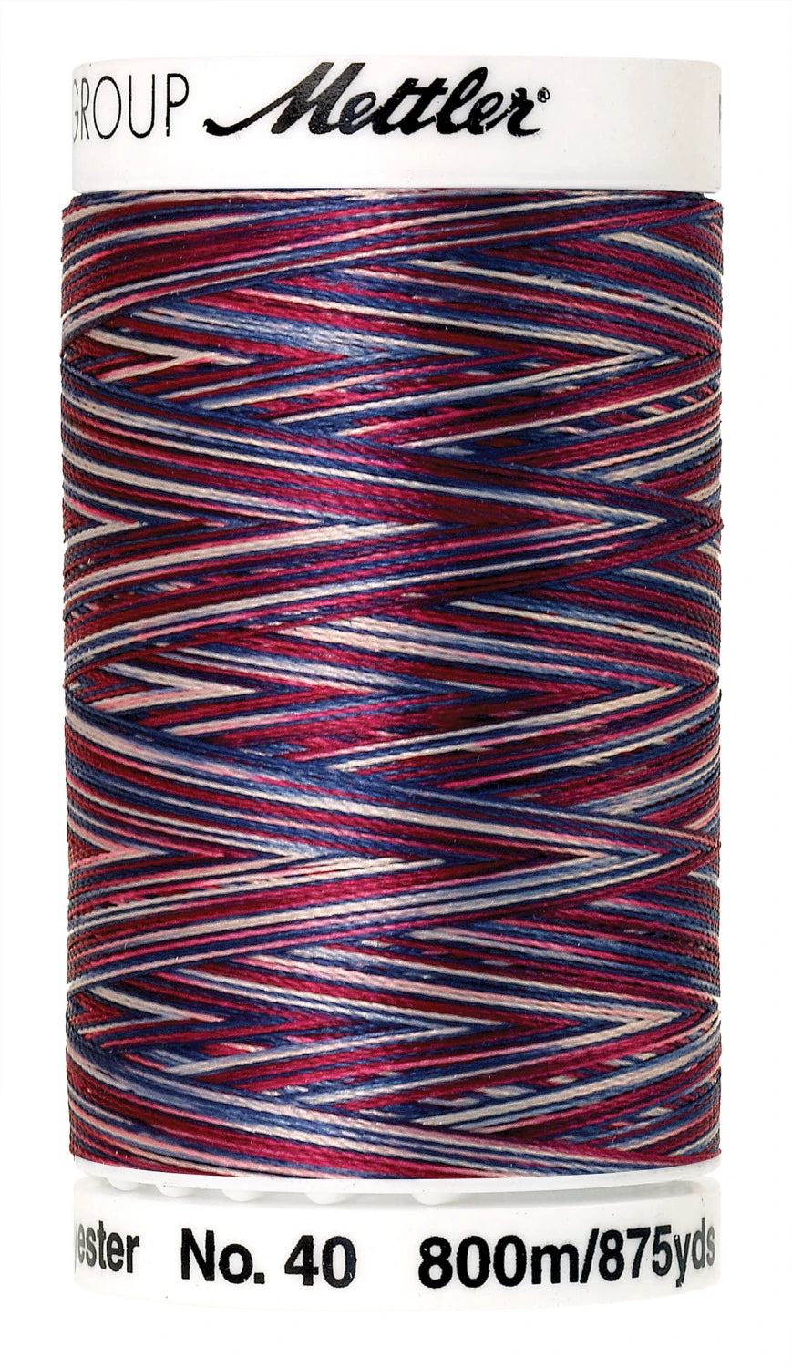 Poly Sheen Multi Polyester Thread 40wt 140d 200m/219yds American Flag