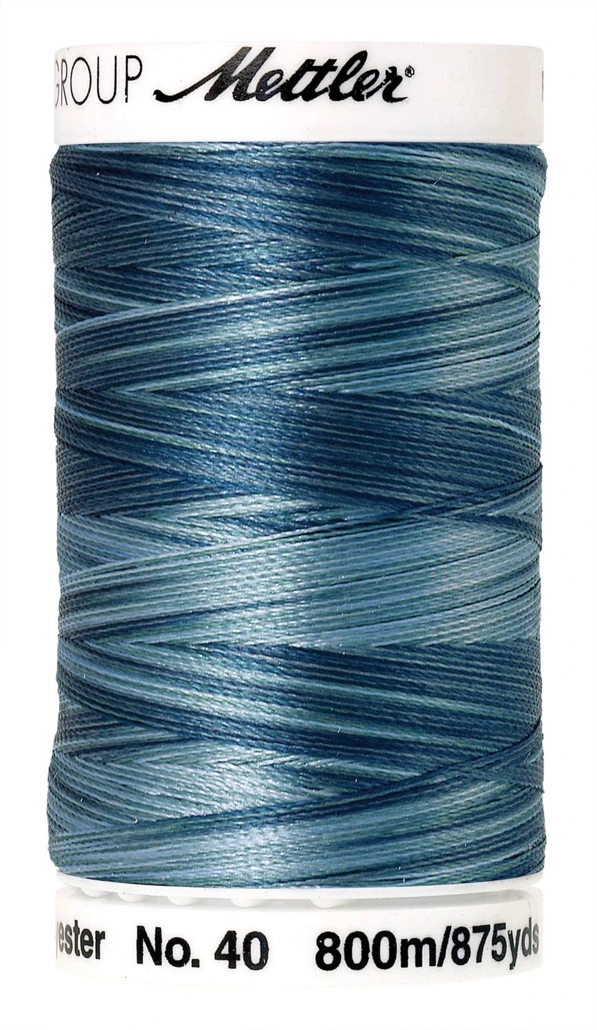 Poly Sheen Multi Polyester Thread 40wt 140d 800m/875yds Indigo Shades