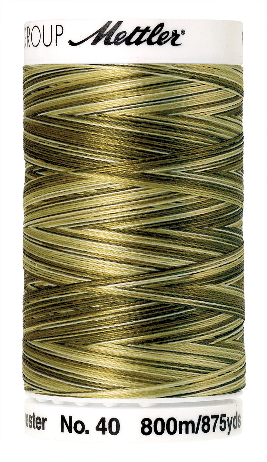 Poly Sheen Multi Polyester Thread 40wt 140d 800m/875yds Mossy Tones