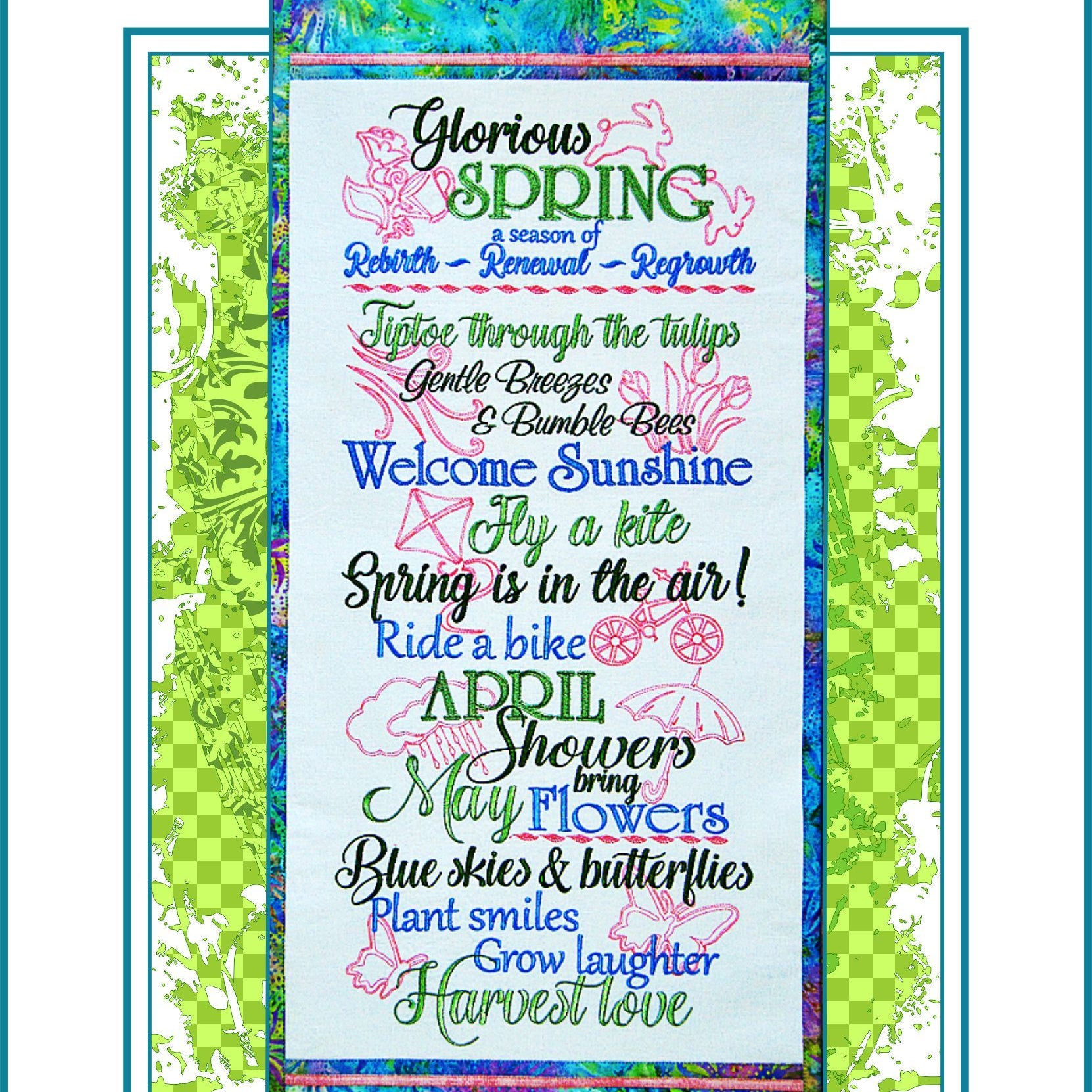 Janine Babich Glorious Spring Wall Hanging