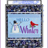 Hello Winter Wall Hanging