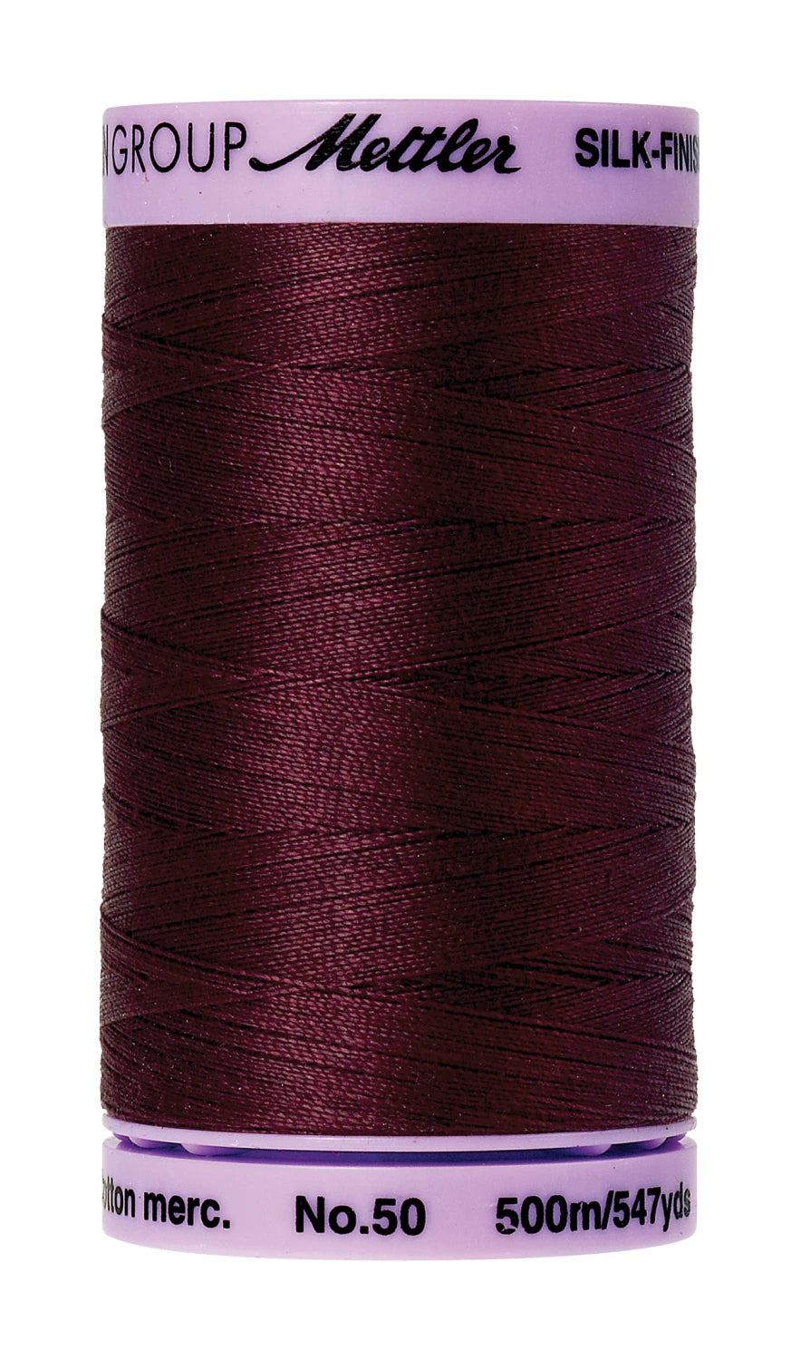 Silk-finish 50wt Solid Cotton Thread 547yd Beet Red