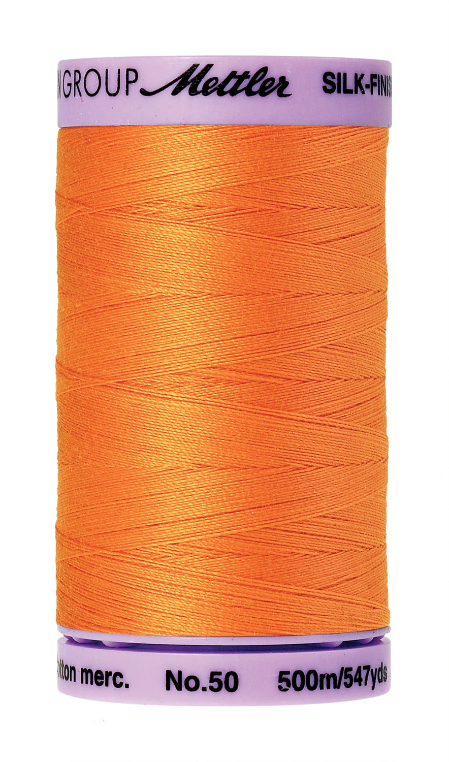 Silk-finish 50wt Solid Cotton Thread 547yd Pumpkin