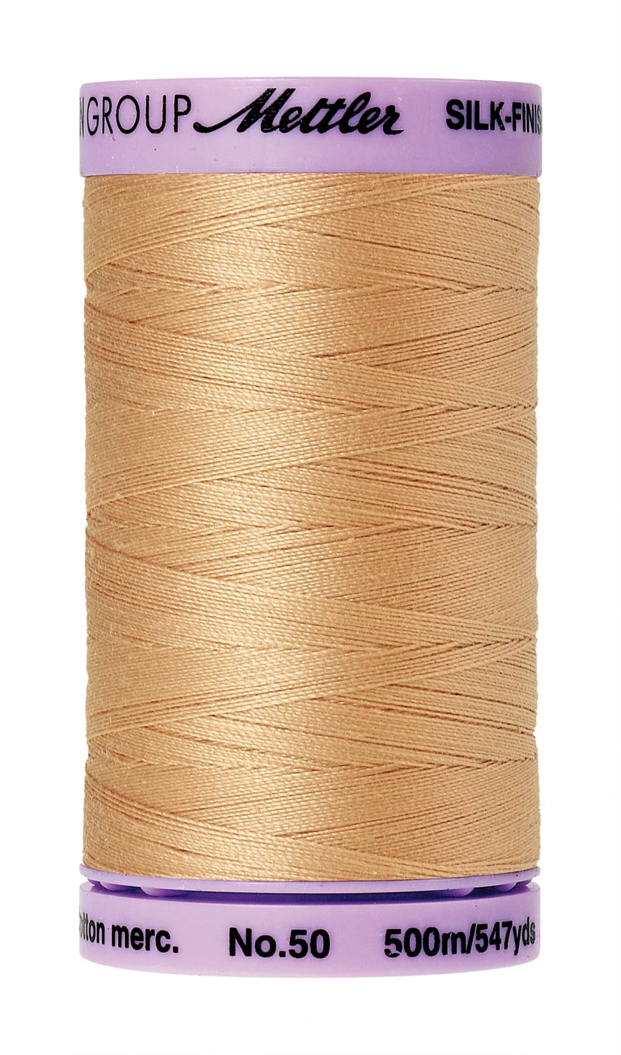 Silk-finish 50wt Solid Cotton Thread 547yd Oat