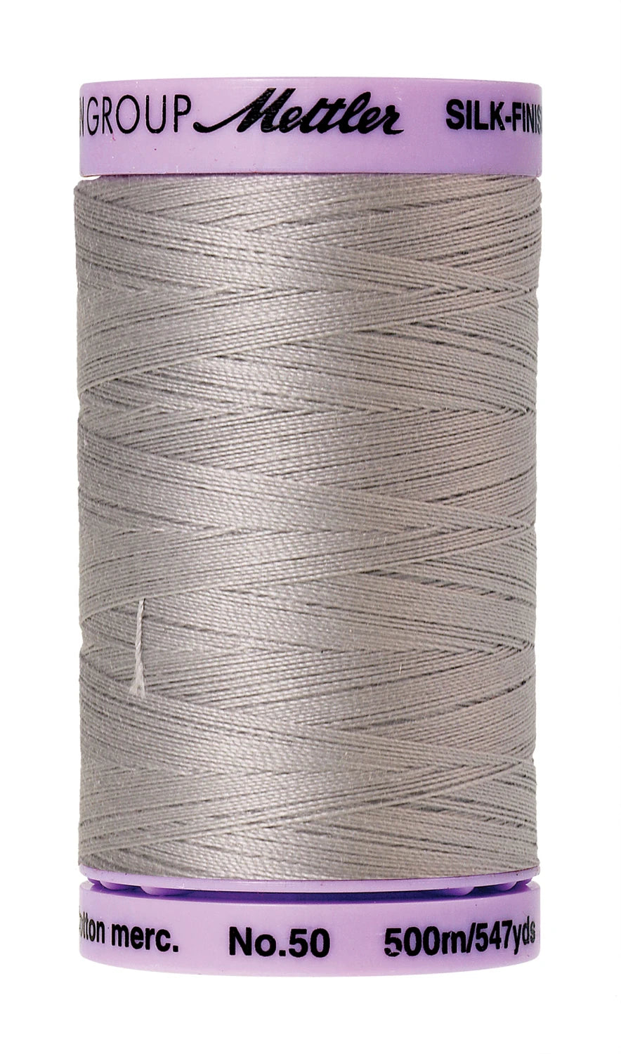 Silk-finish 50wt Solid Cotton Thread 547yd Ash Mist