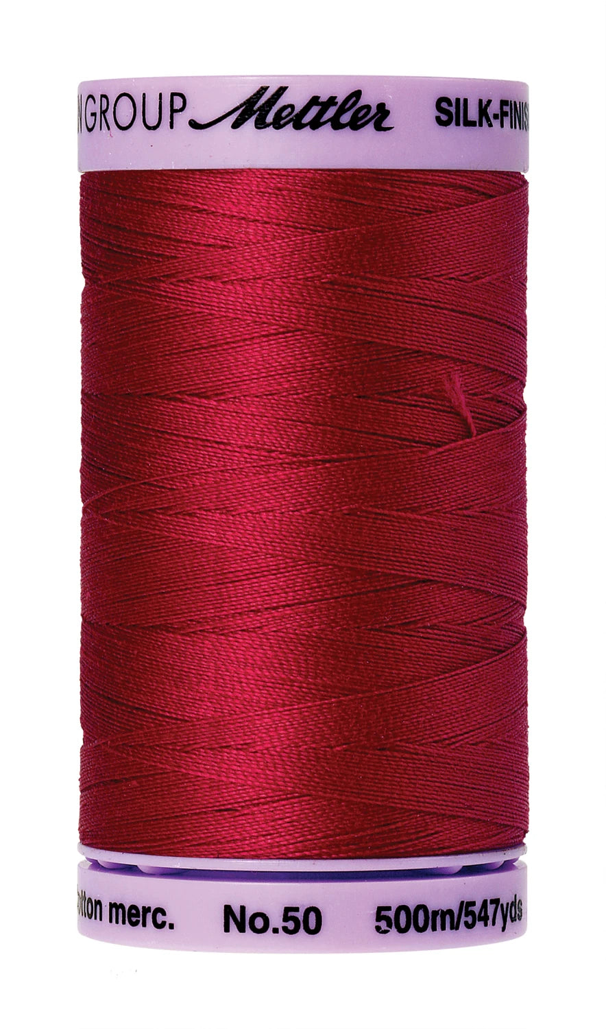 Silk-finish 50wt Solid Cotton Thread 547yd Country Red