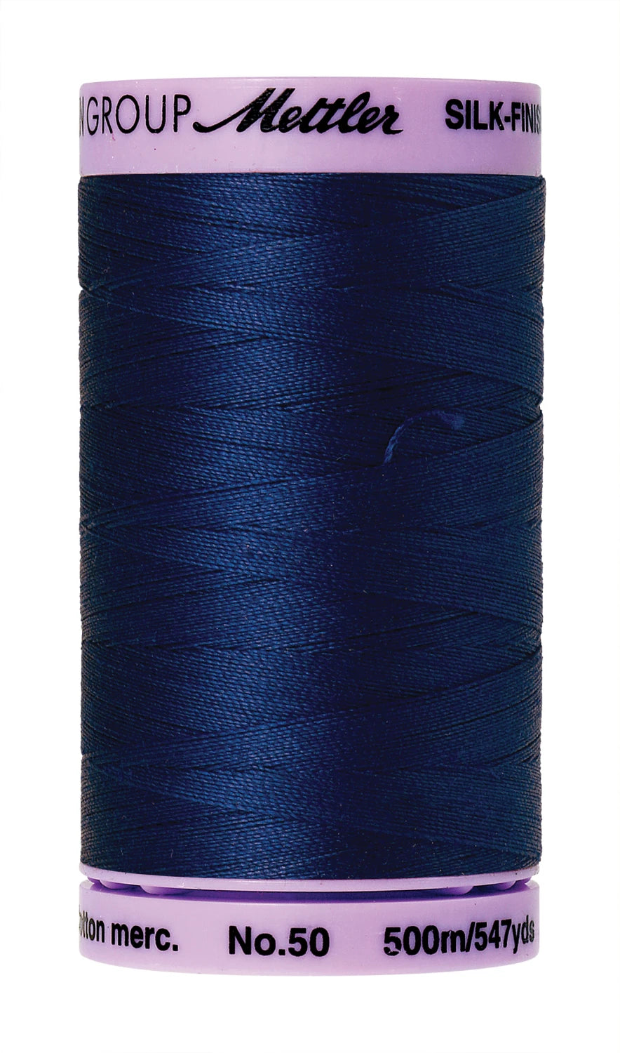 Silk-finish 50wt Solid Cotton Thread 547yd Imperial Blue