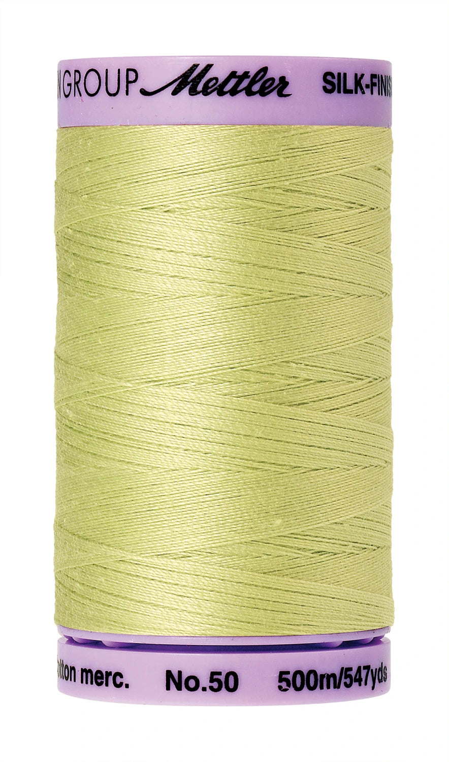 Silk-finish 50wt Solid Cotton Thread 547yd Spring Green