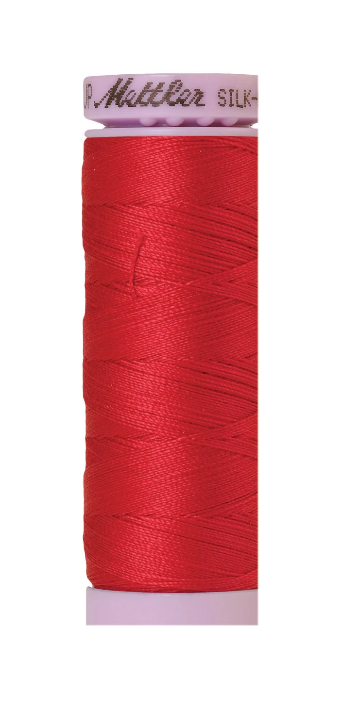 Silk-finish 50wt Solid Cotton 164yd Poinsettia