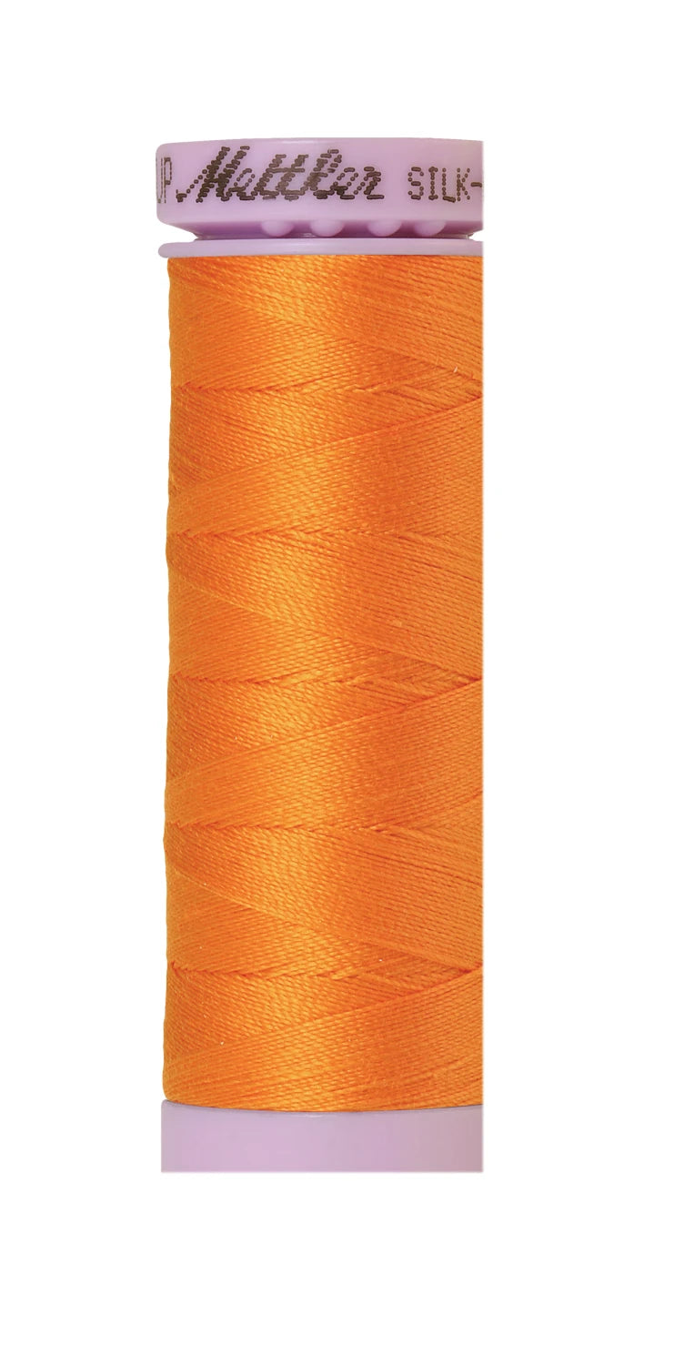Silk-finish 50wt Solid Cotton 164yd Pumpkin