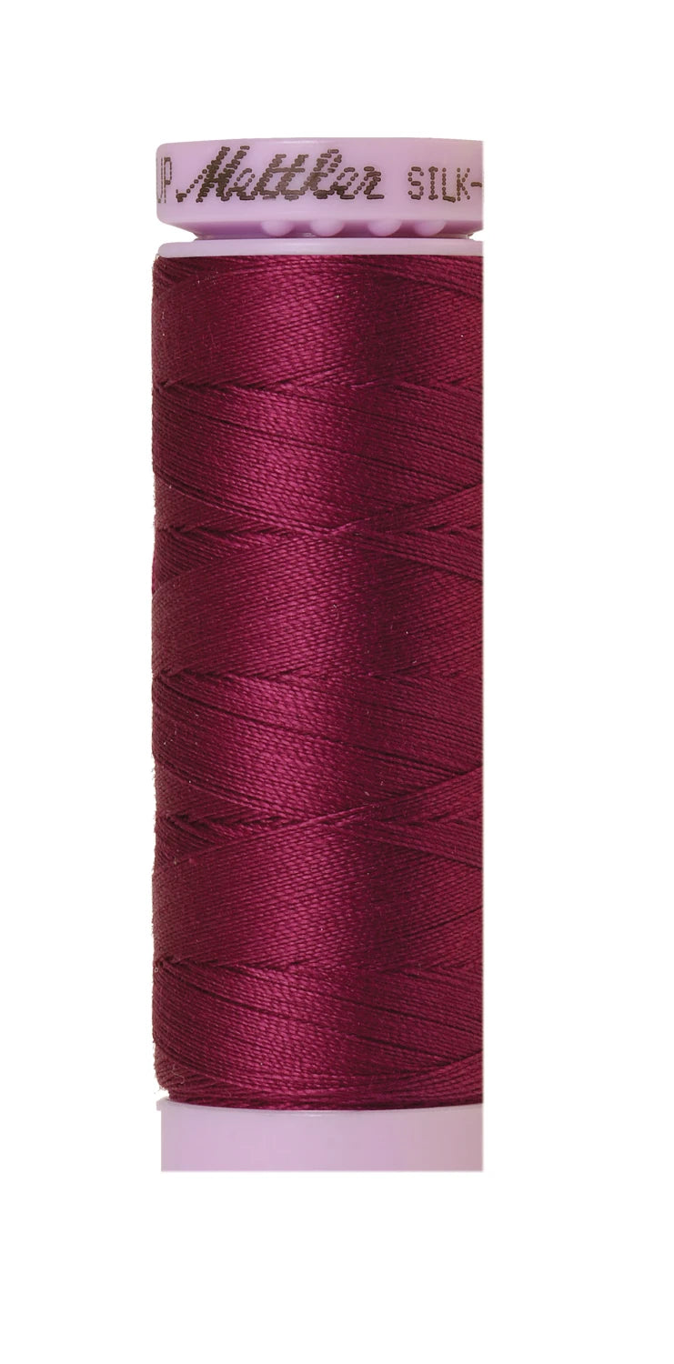 Silk-finish 50wt Solid Cotton 164yd Sangria