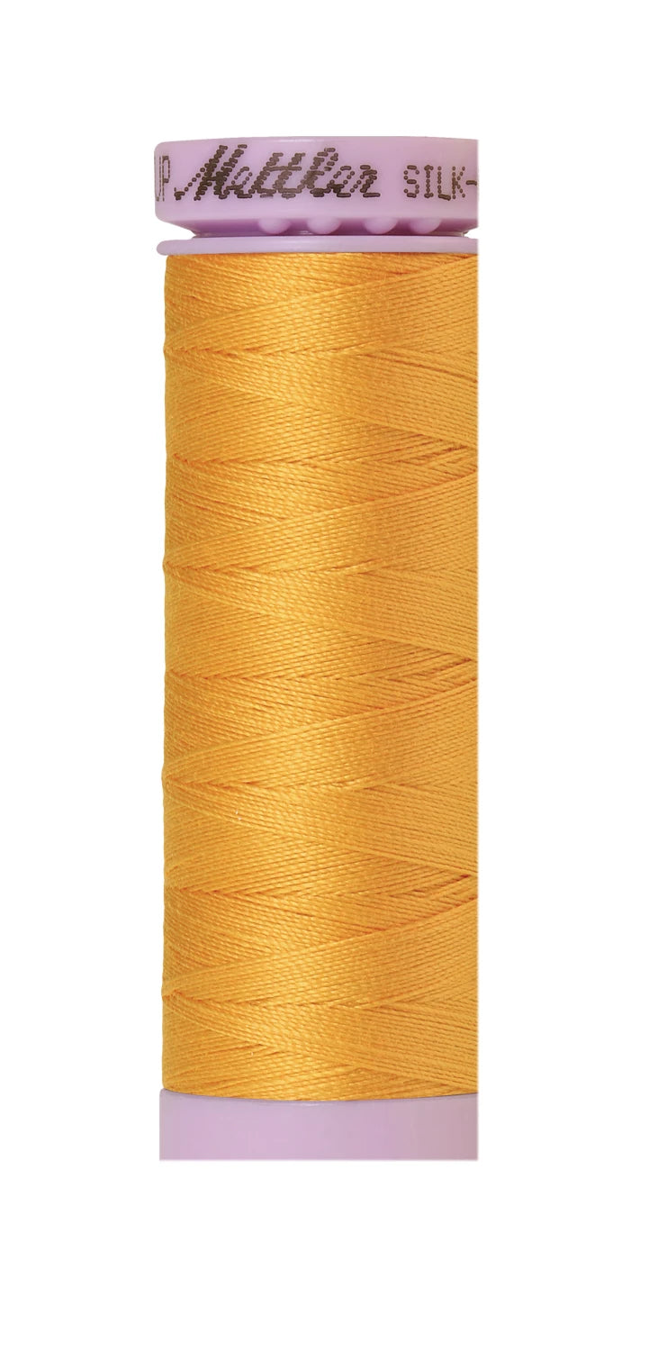 Silk-finish 50wt Solid Cotton 164yd Marigold