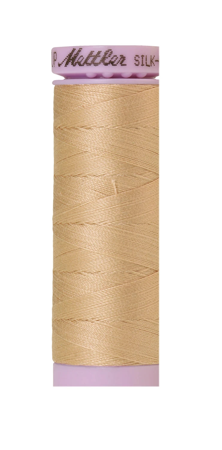 Silk-finish 50wt Solid Cotton 164yd Oat Straw
