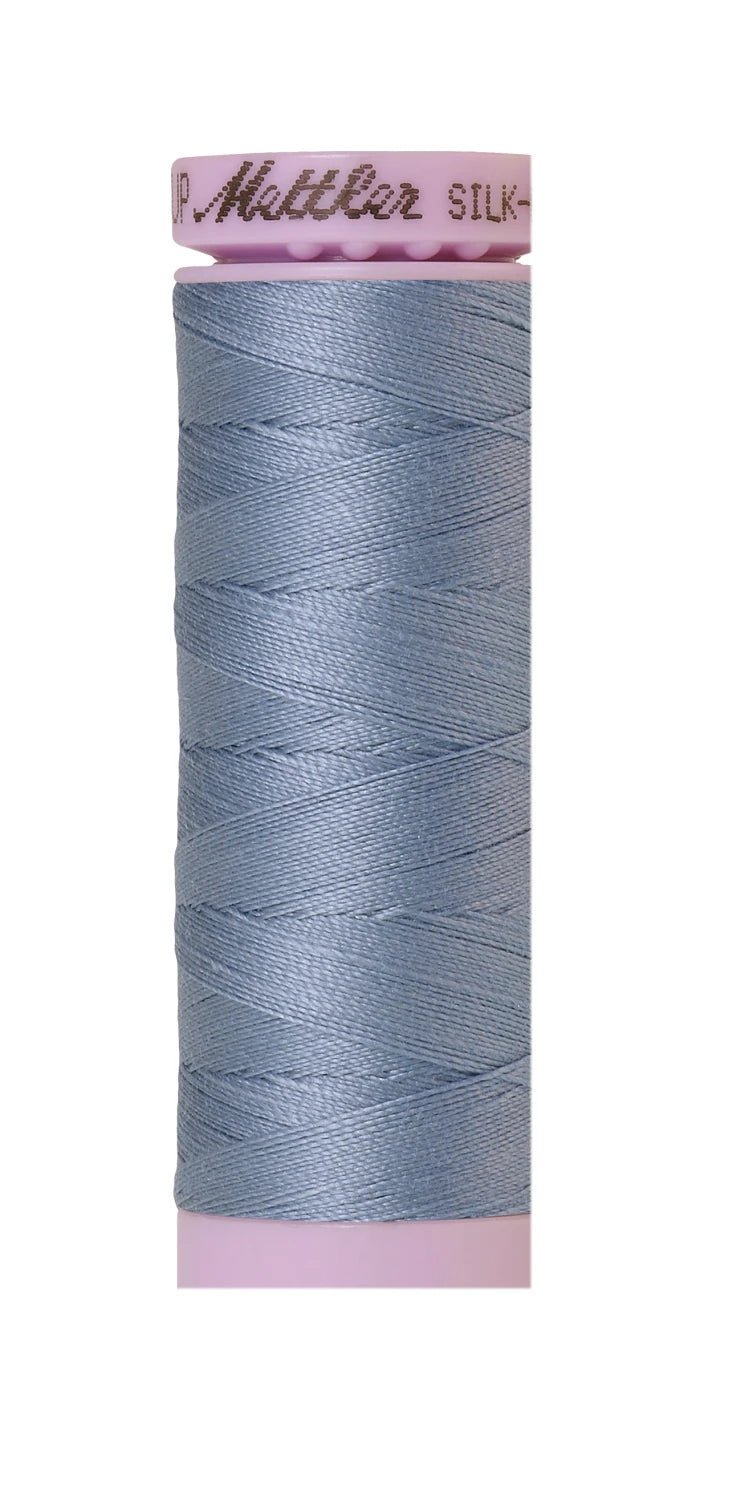 Silk-finish 50wt Solid Cotton 164yd Summer Sky